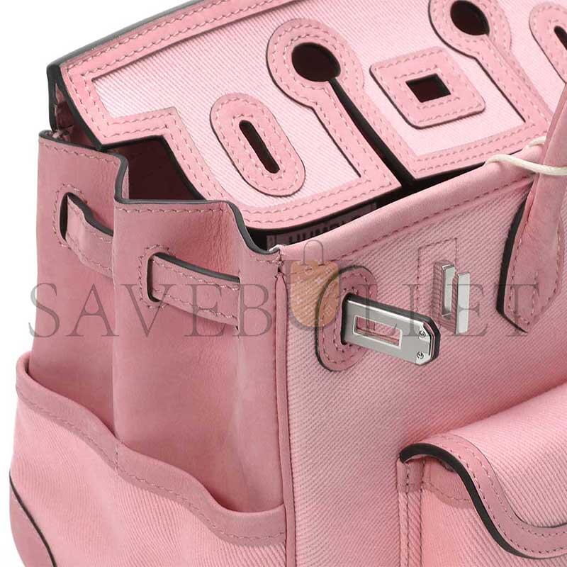 H**mes MASTER TRAVEL BAG CARGO 25 PINK (25*20*13cm)